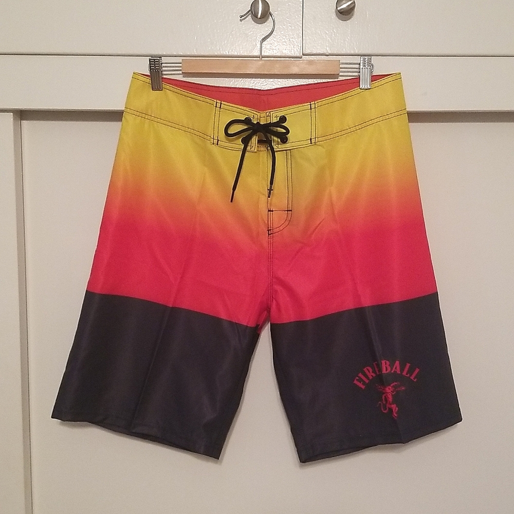 NIB Fireball Whisky Board Shorts (L)